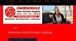 Desktop Screenshot of fahrschule-hargittay.de